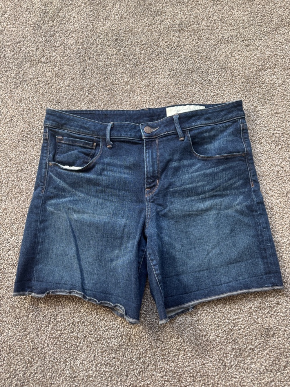 Treasure & Bond Dark Blue Denim Jean Shorts